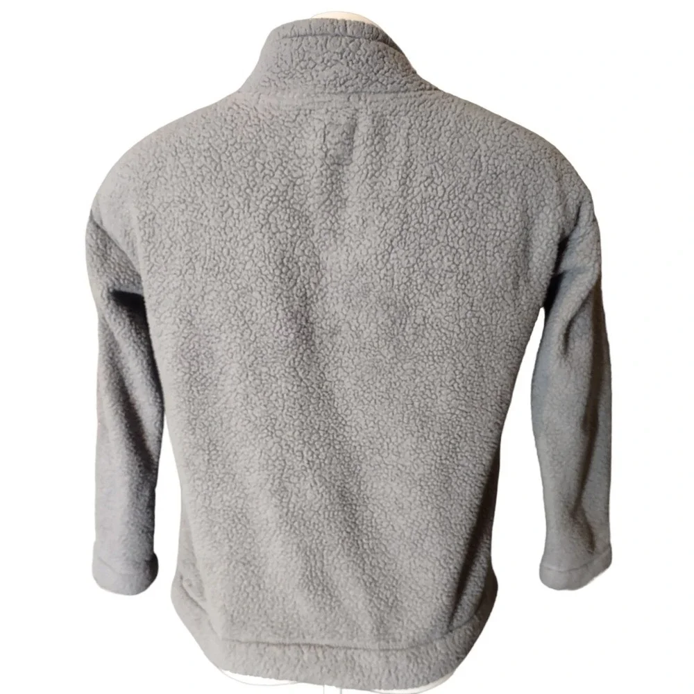 Jane and Bleecker Fleece Sweatshirt Small Womens Cozy Core Cabin Core‎ Gray Wrap